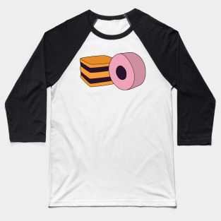 Orange & Pink Dolly Mixture Sweets Baseball T-Shirt